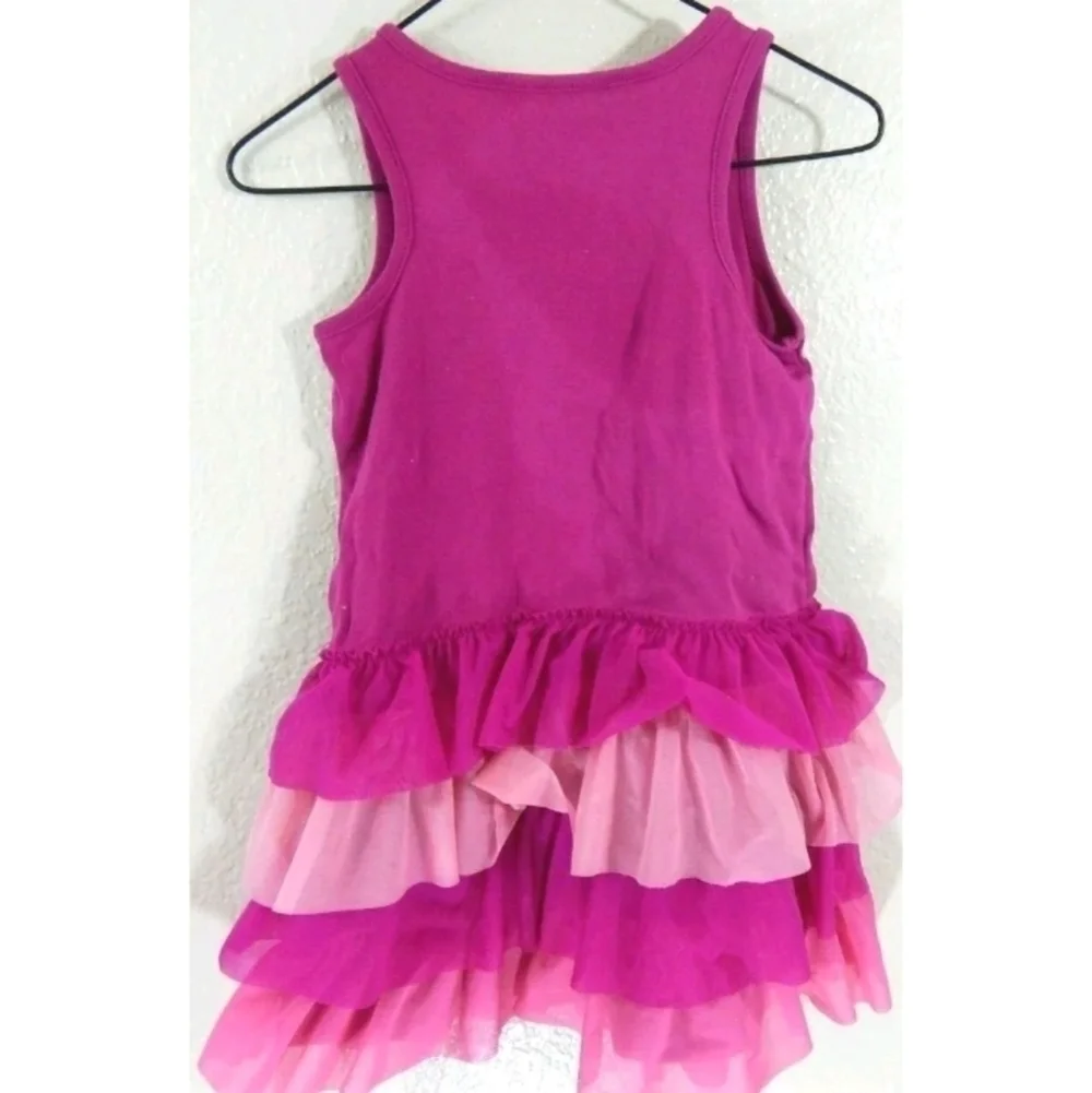 Hanna Andersson Tiered Mesh Ruffle Dress
